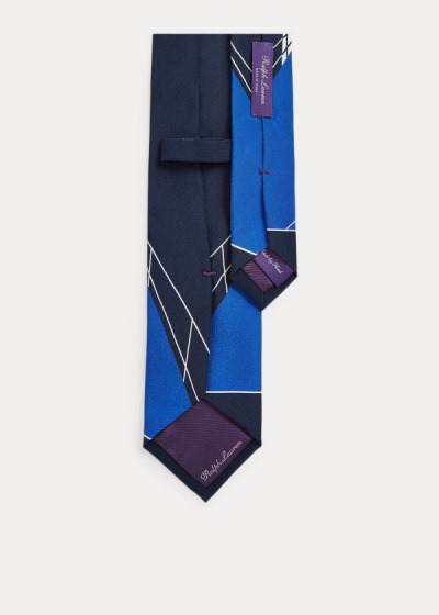 Men's Ralph Lauren Lighthouse-Print Silk Ties | 743180IDG